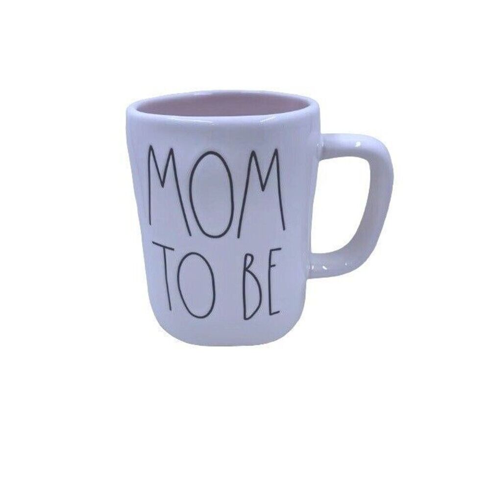 RAE DUNN Mom To Be‎ Coffee Mug Baby Shower Pink Interior